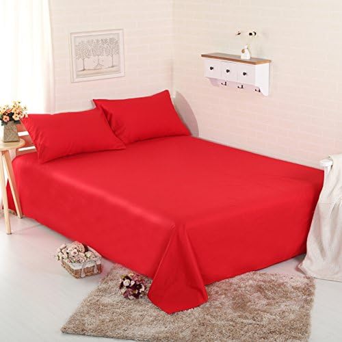 solid color cotton twill sheet/one-piece single/double plain bedding article/ simple cotton bed cover -C 250x270cm(98x106inch)