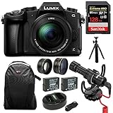 Panasonic LUMIX G85MK 4K Mirrorless Interchangeable Lens Camera Kit, 12-60mm Lens w/Rode Video Micro + 128GB