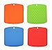 Chichic Silicone Pot Holder, Trivet Mat, Jar Opener, Spoon Rest and Garlic Peeler, Heat Resistant Hot Pads, Set of 4
