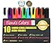Fiona's Colors Wet Erase Non-Toxic Liquid Chalk Markers, 10 Assorted Neon Colors, 6mm Reversible Tip / 8g ink, For Use on Whiteboard, Chalkboard, Window, Glass