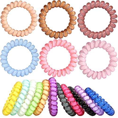 Fashion & Lifestyle Hair Ties Ponytail Holders - Large Boutique Girls Stretchy Elastic Hair Ropes Bands Styling Accessories for Women and Ladies Pack of 20, Random Mixed Candy Color