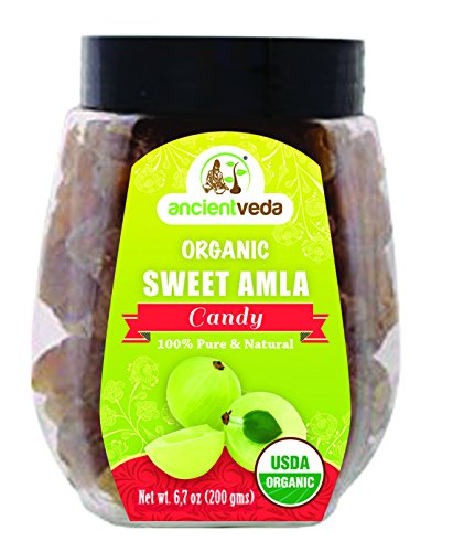 Organic sweet amla candy 200 grams, usda organic - ancient veda