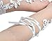 JISEN Women Wedding Lace Gloves Formal Banquet Party Fingerless Pierced Gift