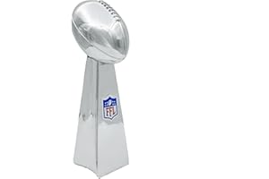 Mascotwish Fantasy Football Trophy-1- Ultimate Fantasy Football Trophy Realistic Fantasy League Winner's Cup Bright Silver Lombardi Trophy Elegant and Durable Design-3 Sizes