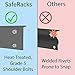 SafeRacks Garage Storage Rack - Hammertone | Steel Shelving Unit | 2'D x 4'W x 7'T