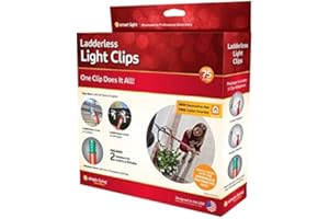 SIMPLE LIVING PRODUCTS Simple Living Innovations 75ct Ladderless Light Clips with Pole Adapters