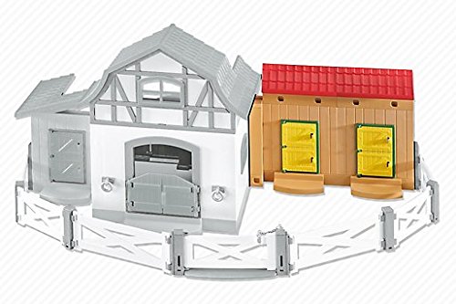 Playmobil Stable Extension Pony Farm (Foil Packaging, Brown, Building Toy-Figure Playsets, Unisex Children)