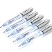GS GLOWSEEN Pen Light LED Pen with Light, Light Up Penlight for Night Writing - One Set Extra Batteries and Ink Cartridges Included-5 Pack -White