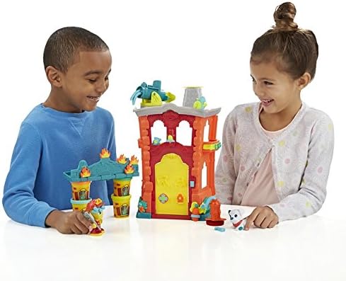PLAY-DOH Town Firehouse Playset (Multi-Colour), Multicolor - Image 5