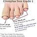 Chiroplax Toe Tubes Sleeves Protectors Cushions Fabric & Gel Lining Separator Tubing Finger, Bunion, Hammer Toe, Callus, Corn, Blister (5 Pack, Size Large)