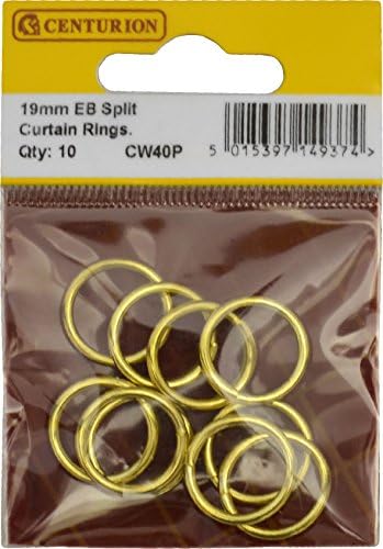 Centurian 19mm EB Split Curtain Rings Box of 100