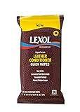Lexol 1022 Leather Conditioner Quick Wipe Flat Pack, 25 Per Pack