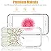 KINFUTON iPhone SE Case 2020,iPhone 8 Case,iPhone 7 Case with Screen Protector,Girls Women Flowers/Floral Cover Hard PC Back and Soft TPU Bumper Slim Clear Phone Case for iPhone 8 iPhone 7/iPhone SE