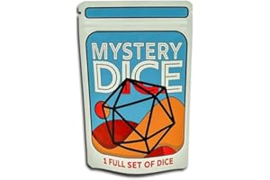 1985 Games: Mystery Dice - DND, Pathfinder & RPG Dice Set - Unique & Collectible Design, 100+ Colors & Styles - Perfect for T