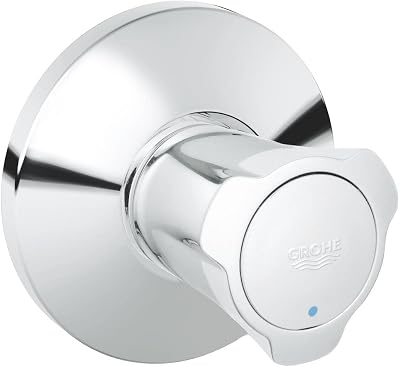GROHE 19808001 Costa Concealed Stop Valve Trim Blue Metal Handle Chrome