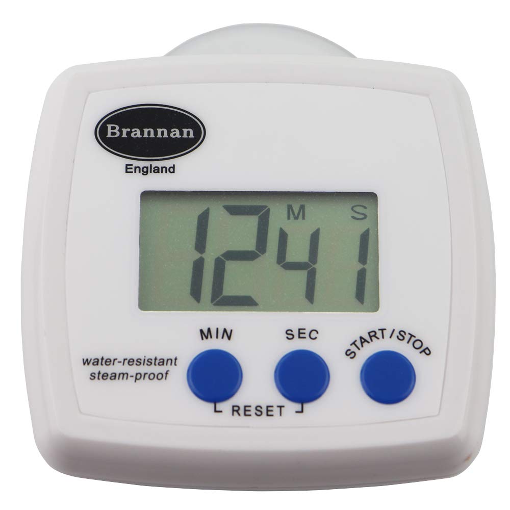 Brannan Digital Water Resistant Shower Timer Steam Proof Bathroom Wet Room