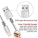 Lightning cable, FEIPUKER (6FT) Nylon Braided Charging Cable Cord Lightning to USB Cable Charger Compatible for IPhone 7/ 7 Plus/6/6s/6 plus/6s plus/ 5c/5s,iPod, iPad, and More (3 PACK Silver)