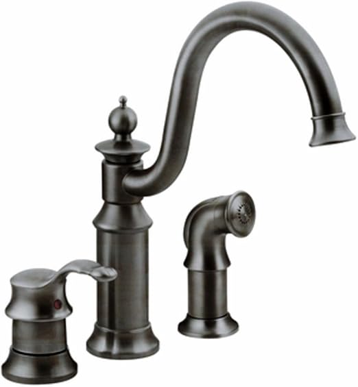 Moen S711orb Waterhill One Handle Kitchen Faucet With Side Spray