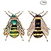 W WOOGGE Fashion Natural Insect Animal Enamel Brooches Bee Bumble Bee Spider Alloy Pins Vintage Jewelry for Women
