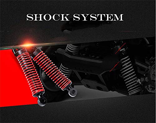 Gbell 40km/h High Speed Off Road RC Racing Motorcycle Cars Car Kit - 1/24 Scale 2.4G 4WD Remote Control Buggy Race RC Car Truck Toys Birthday Gifts for Kids Boys Girls 8+ & Adults (Red)
