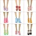 EC2TOY 10 Pcs Doll Clothes Party Mini Gown Dress + 10 Pair of Shoes | for 11.5 Inch Girl Dolls | Birthday Reward Gift | Ramdon Designed Outfits