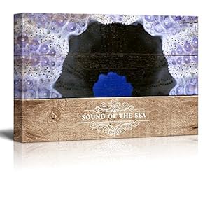 Marine Theme Canvas Wall Art - Beautiful Sea Urchin - Giclee Print Modern Wall Art | Stretched Gallery Wrap Ready to Hang Home Decoration - 12x18 inches