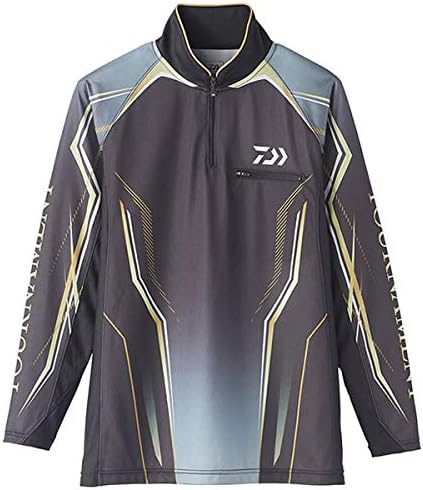ダイワ Daiwa シャツ トーナメント アイスドライ ジップアップ メッシュシャツ ブラック M De 730 釣り