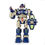Happkid Remote Control Robot, Electronic Robots for Kids Real Walking Robot with Detachable Weapon and Realistic Sounds