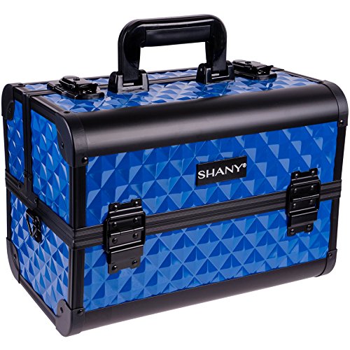 SHANY Premier Fantasy Collection Makeup Artists Cosmetics Train Case - Divine Blue (Best Makeup Train Case Reviews)