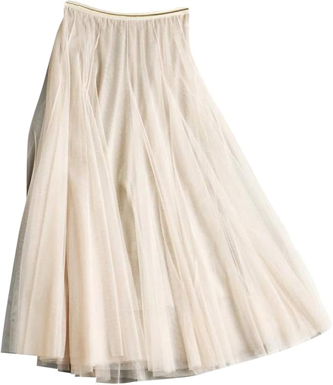 Jupes en tulle pour femme, taille haute, taille haute