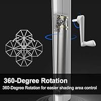 Amazon Com Purple Leaf 10ft Patio Umbrella Outdoor Square Umbrella Large Cantilever Umbrella Windproof Offset Umbrella Heavy Duty Sun Umbrella For Garden Deck Pool Patio Grey Garden Outdoor