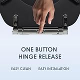 AQUALONA Luxury Soft Touch Slow Close Toilet Seat Black 41x35 cm view 4