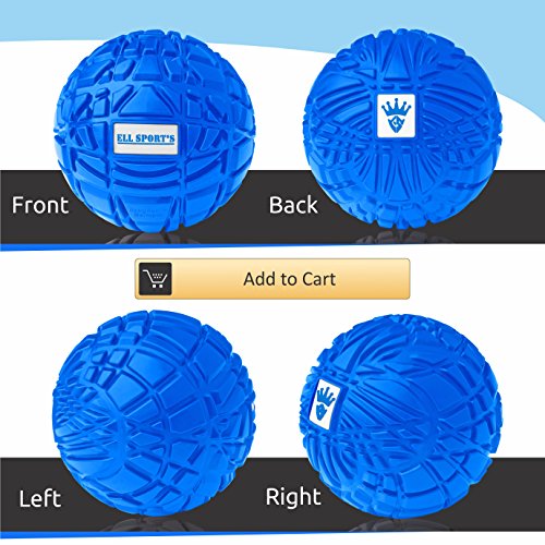 Massage Ball Set for Deep Tissue Therapy Treats Plantar Fasciitis Myofascial Release - Jump Rope. For Increased Mobility of Muscles Manual Trigger Point Therapy Muscle Roller Self Foot Massager - Thumbnail 6