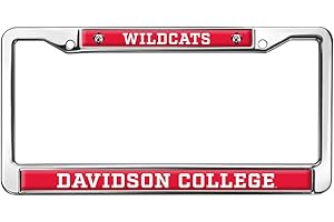 GRAPHICS & MORE Davidson College Wildcats Logo Full Size Standard License Plate Metal Frame