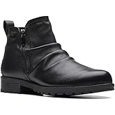 Clarks Unisex Aspra Walk WP Sneaker, Black Leat, 0 US Women