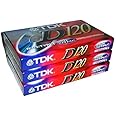 TDK Audio Cassette Tapes, 3 Pack, Red, 180 Minutes, Cassette