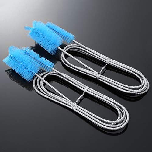 Sumind Aquarium Cleaning Brush Double Ended Bristles Hose Pipe Cleaner for Fish Tank Home Kitchen Cleaning