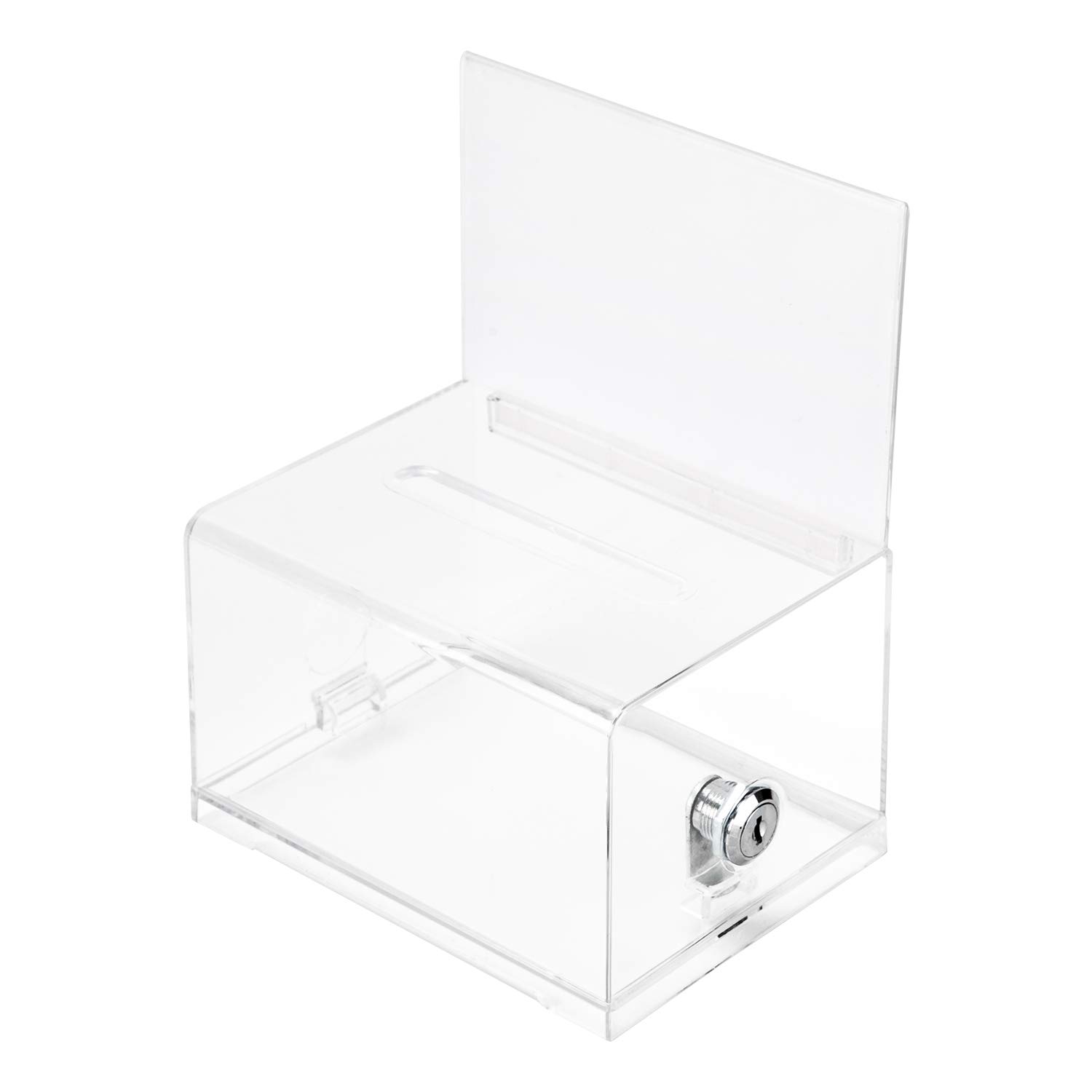 Amazon Basics Clear Key Ballot Box With Lock