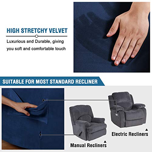 H.VERSAILTEX Recliner Sofa Cover 1Piece Non Slip Soft High Stretch