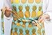 Now Designs Pineapples Chef's Kitchen Apron, 28 x 32 in