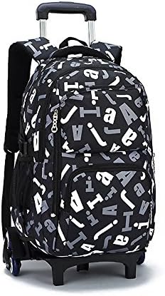 BlanketswarmRolling Backpack On Wheels,High-Capacity School Bag for Luggage School Travel Book Laptop,Perfect for Men and Women,One Size