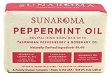 Sunaroma Bar Pepper Mint Oil Soap 8 Ounce (236ml) (6 Pack)