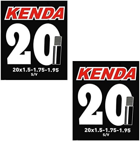 Kenda Bicycle Inner Tube 20 inch X 1.5-1.75-1.95 Schrader Valve (2)