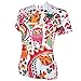 QinYing Cute Cartoon Animals Colorful Short Sleeve Outdoor Bicycle Cycling Jersey M
