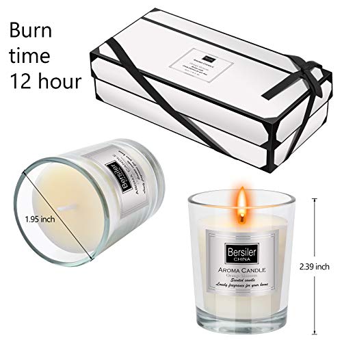Bersiler Aromatherapy Candles, Scented Candles Gift for Women Birthdate Soy Wax Candle 3 Pcs X 4.5 OZ Mother\'s Day Anniversary ：Blue Water