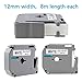 Greateam Compatible Label Tape Replacement for Brother P-Touch M Tape 12mm MK231 MK131 M431 M531 M631 M731, 6Pack