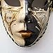 ZjpMask Volto Resin Music Jester Venetian Mask Masquerade Mardi Gras Wall Decorative Art Collection