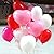 PcsPce - 50Pcs Heart-Shaped Latex Balloons Party Holiday Decoration Ballon (White Color)
