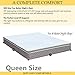Continental Sleep 10-Inch Medium Plush Eurotop Pillowtop Innerspring Mattress and 8