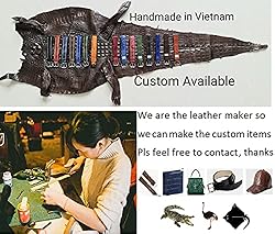 Light Brown Crocodile Leather Watch Band Alligator